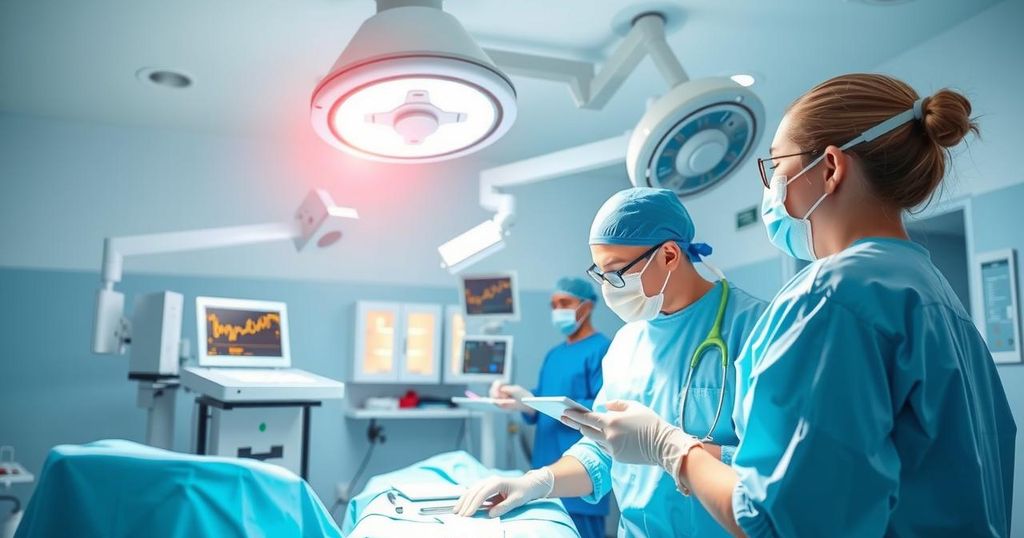 Chinese medical team collaborates with local healthcare workers in a hospital setting, enhancing community support and care.